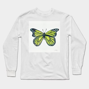 Lime Butterfly Long Sleeve T-Shirt